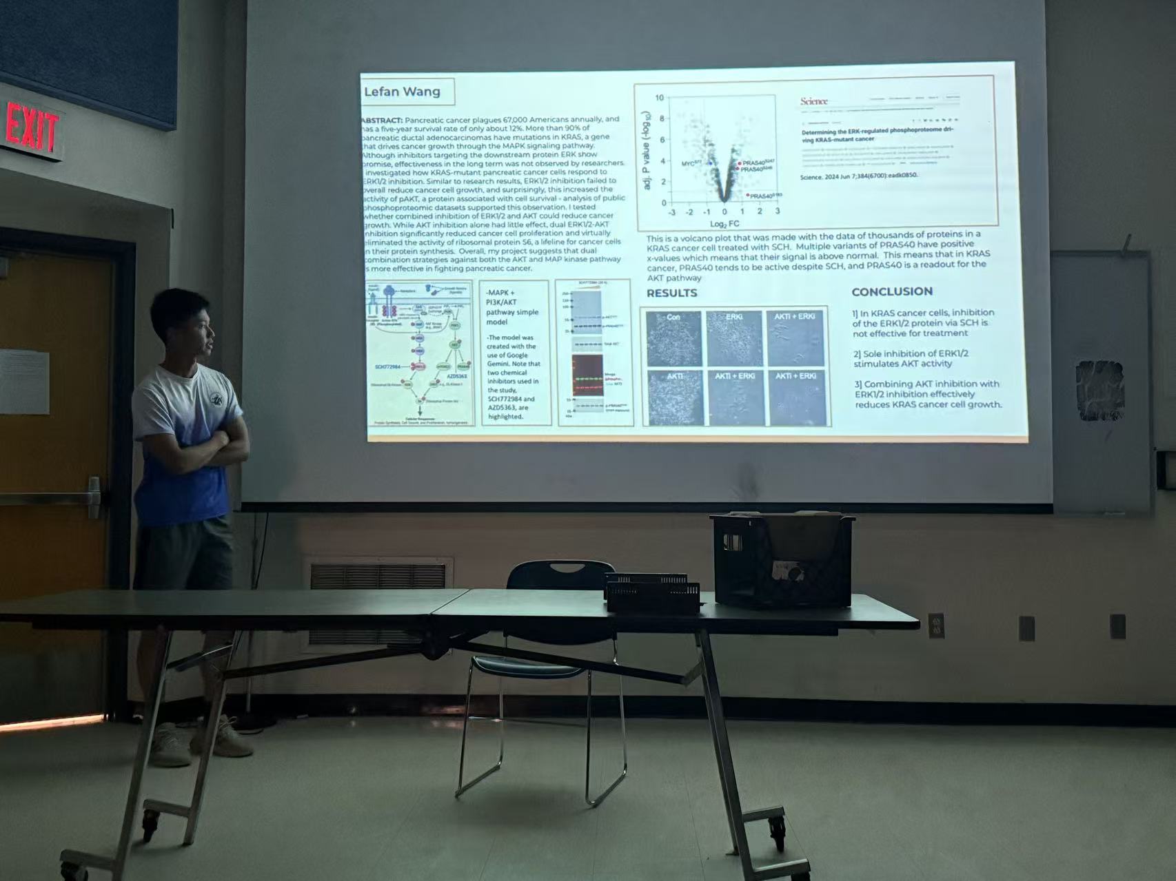 Newton South students working in the research lab